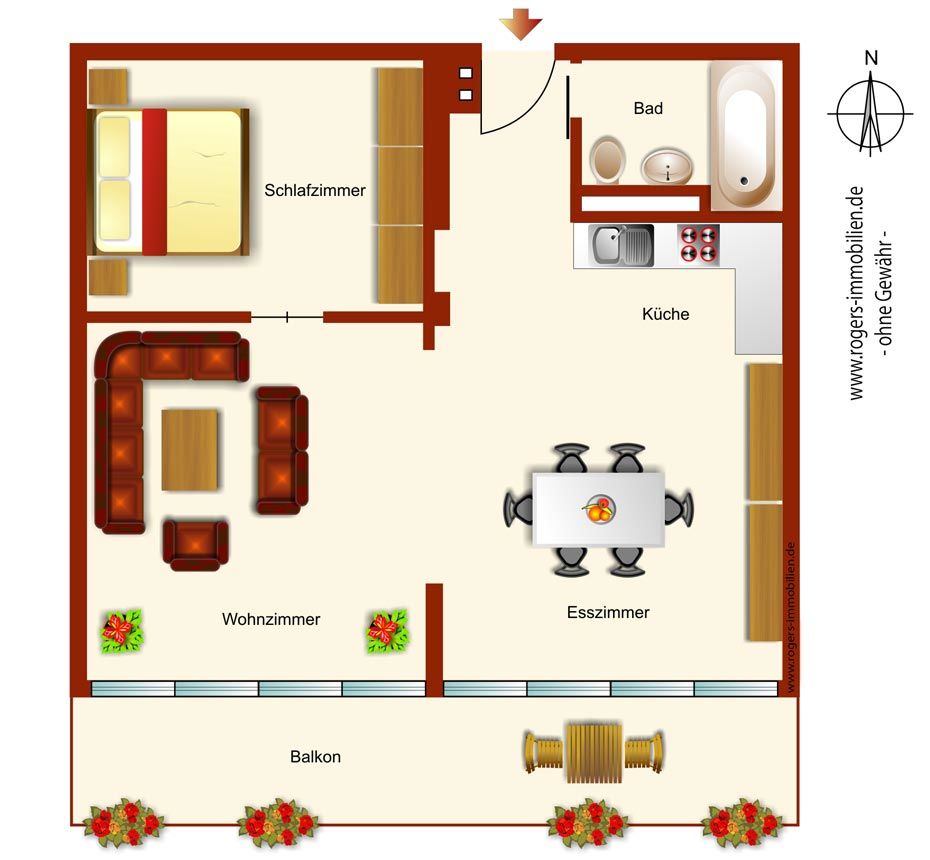 München Thalkirchen Immobilienmakler, Erstbezug Wohnung mieten, Grundriss