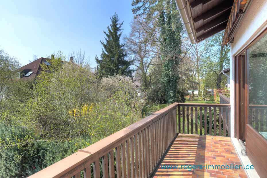 München Obermenzing Immobilienmakler, Haus mieten, Südbalkon
