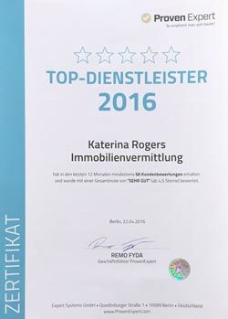 5-Sterne Ausgezeichnung von Proven Expert als "Top-Dienstleister"