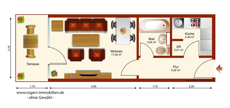 Germering Immobilienmakler,Wohnung verkaufen, Grundriss