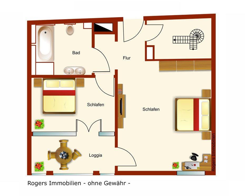 München Solln Immobilienmakler, Wohnung verkaufen, Grundriss