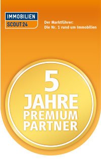 Auszeichnung "5-Jahre Premium Partner" von ImmobilienScout24
