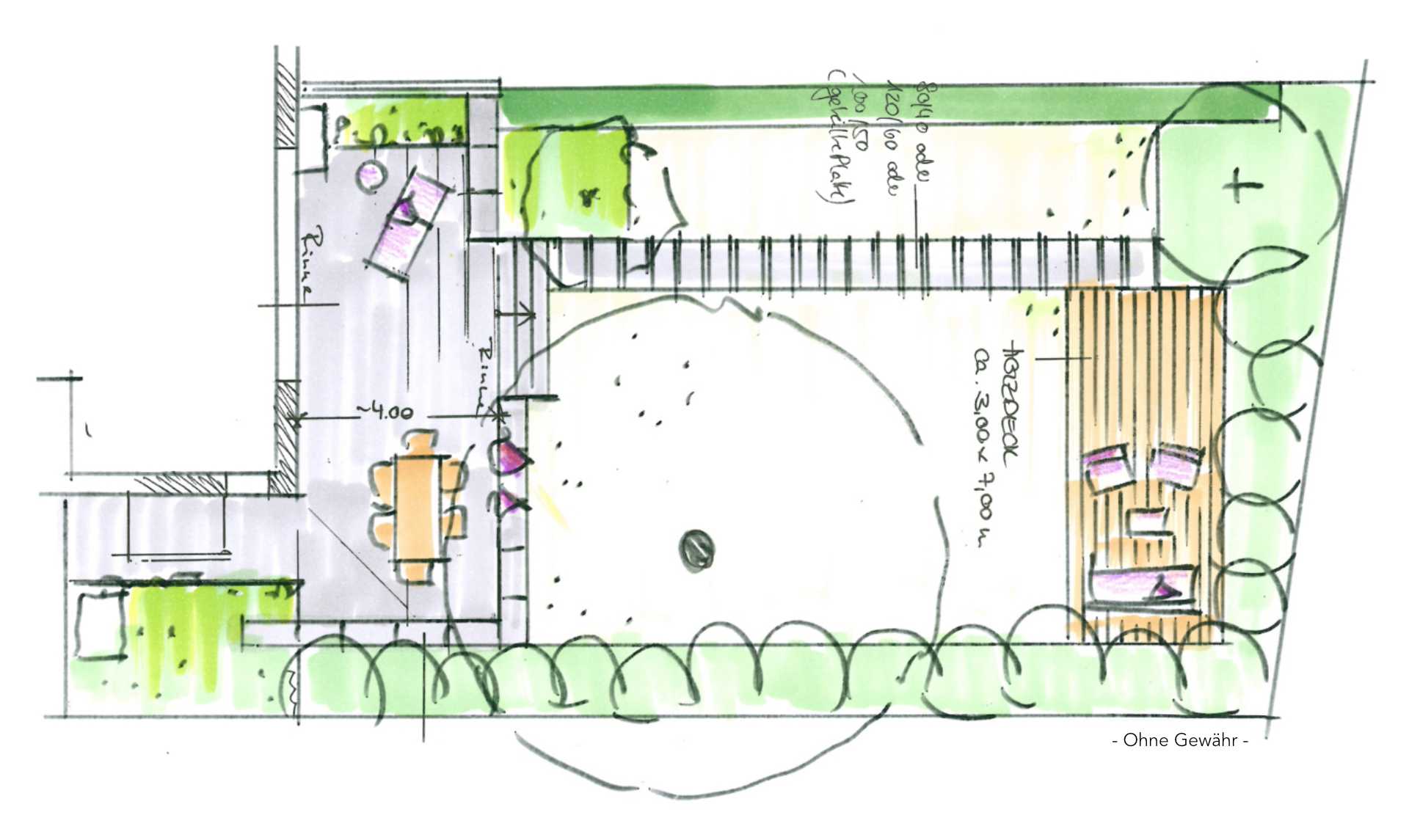 Bogenhausen DHH Gartenplan Bogenhausen DHH Gartenplan