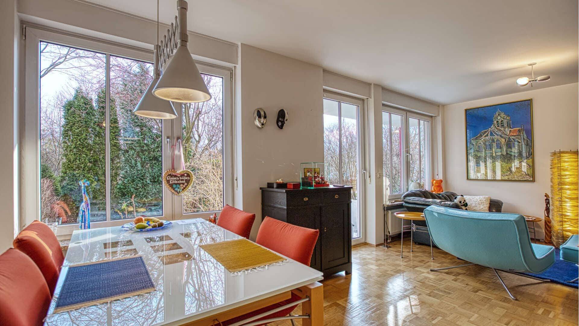 Berg am Laim Wohnung Wohnzimmer