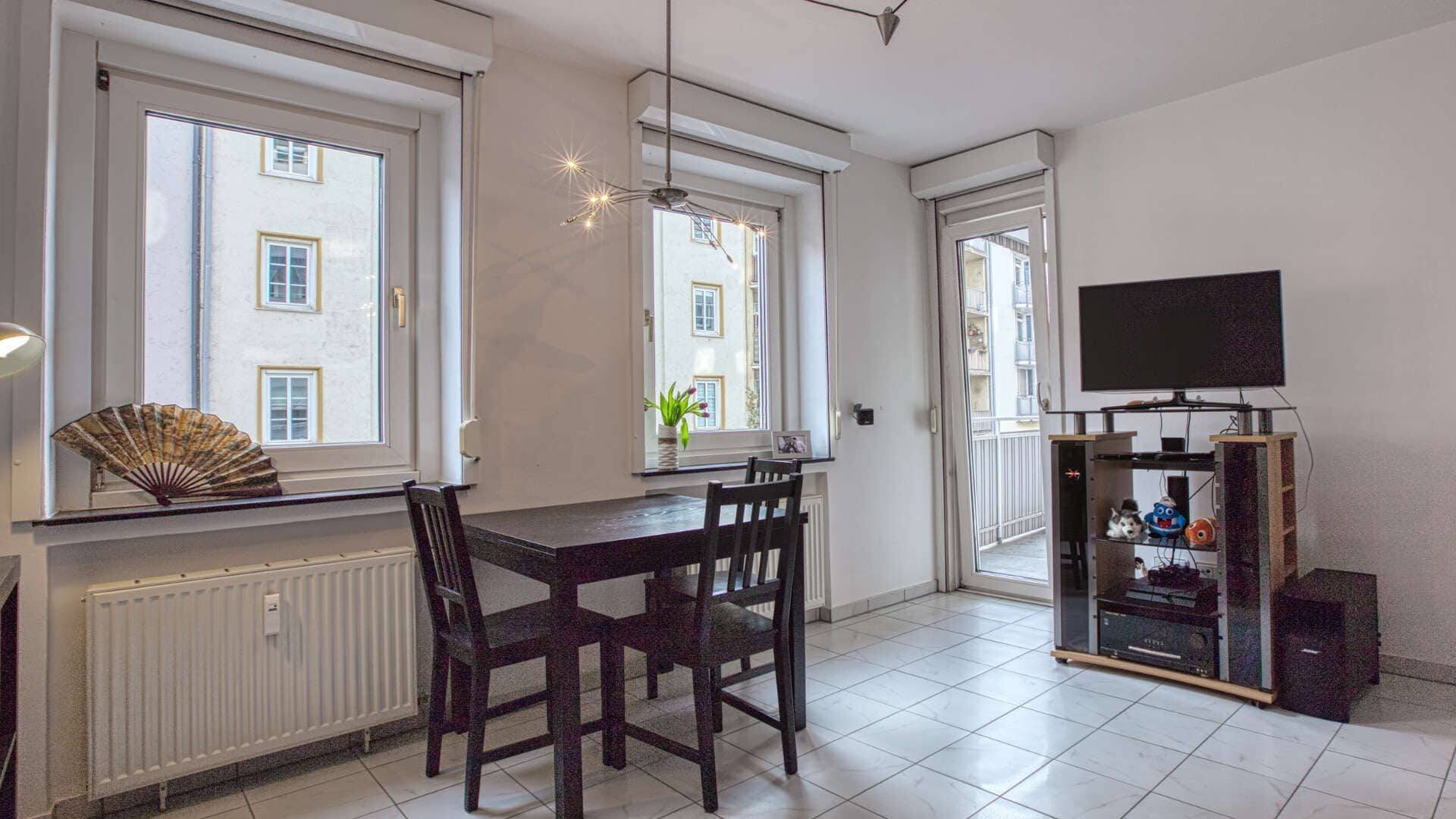 Maxvorstadt Wohnung Wohnzimmer