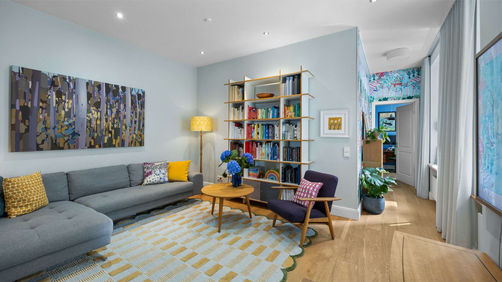 Wohnzimmer mit Sitzecke
