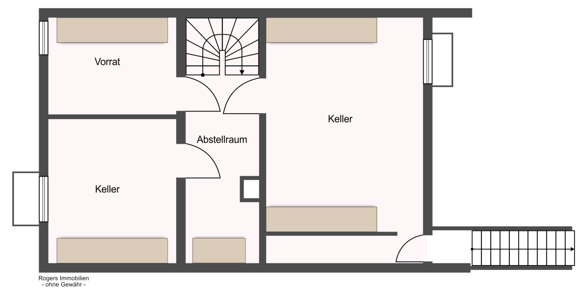 Unterhaching Reihenendhaus mieten Grundriss UG Grundriss Untergeschoss