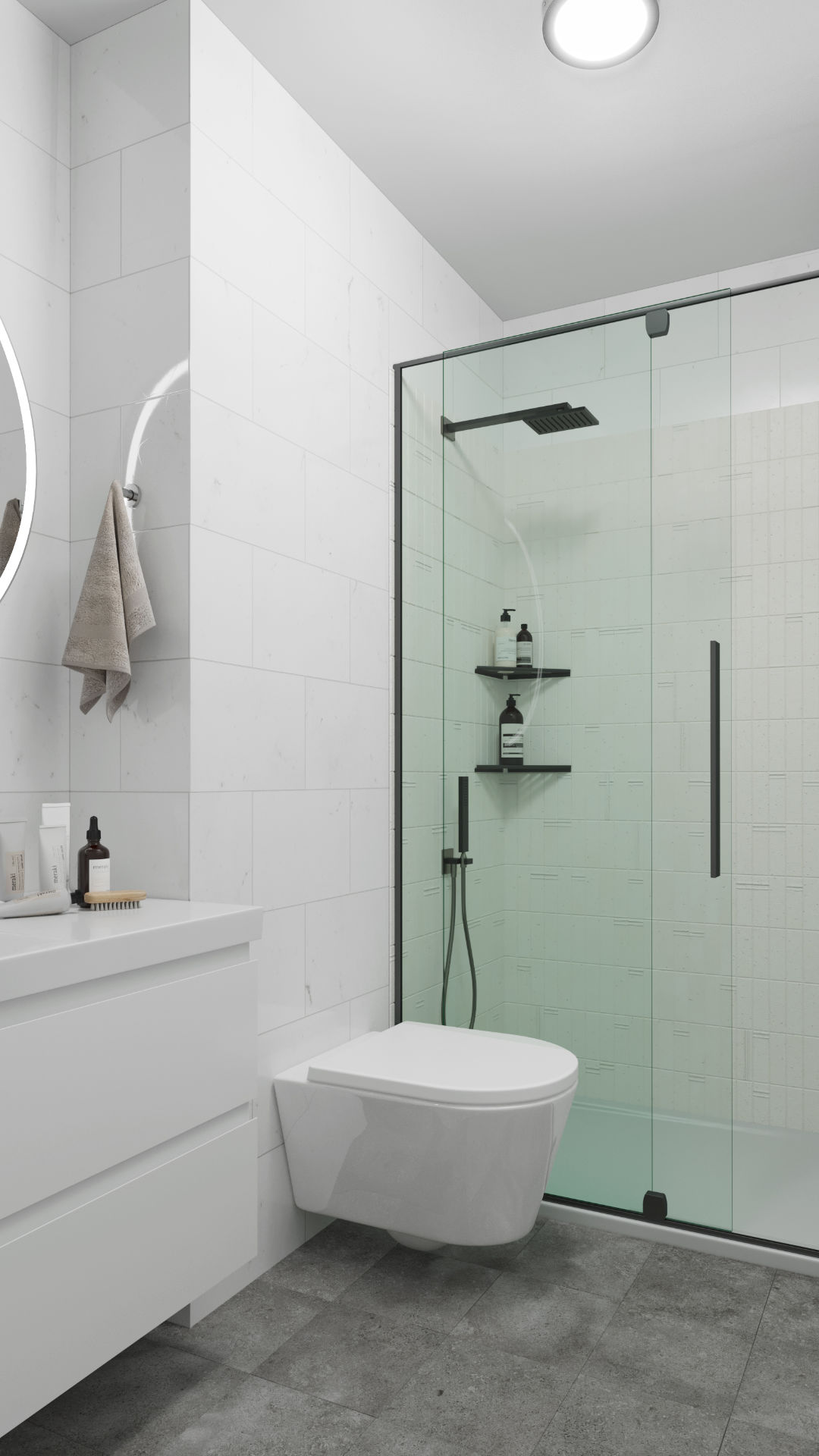 Aubing Wohnung kaufen Badezimmer Visualisierung