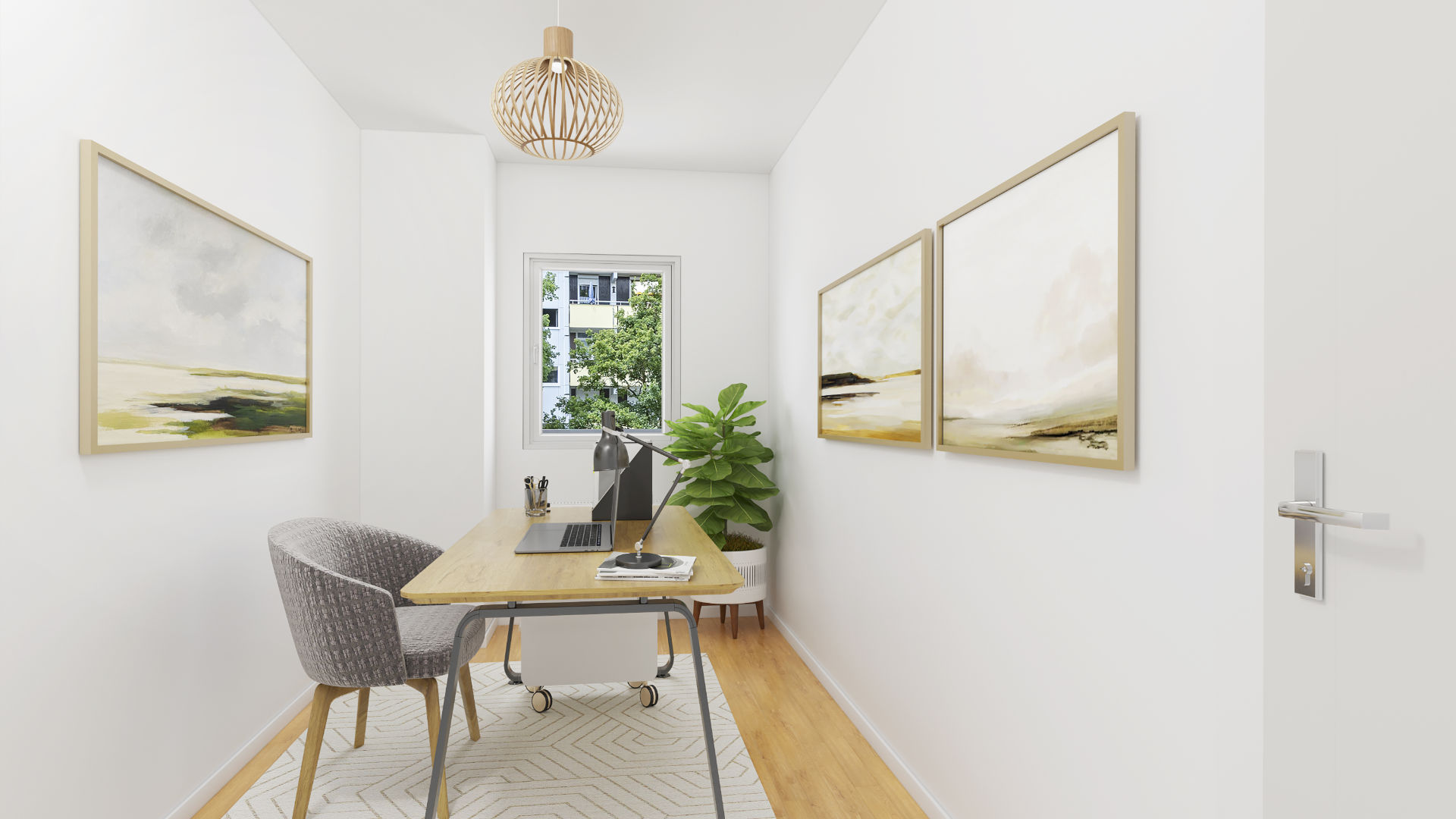 Berg am Laim Wohnung kaufen Arbeitszimmer Visualisierung