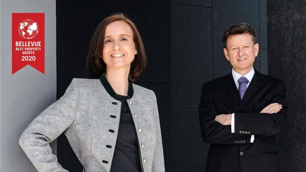 Zwei Immobilienexperten mit der Auszeichnung Bellevue Best Property Agents 2020