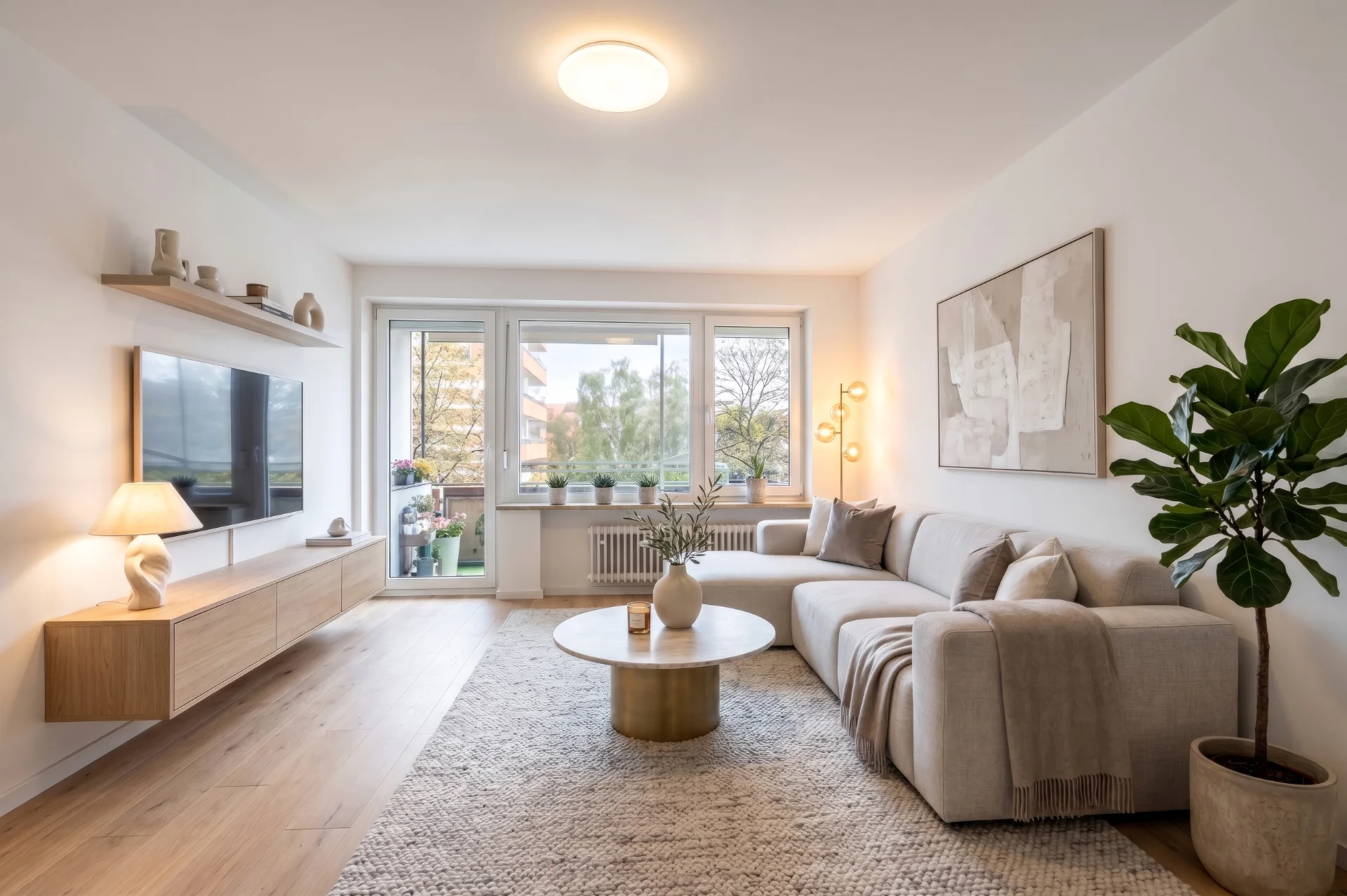 Germering Wohnung kaufen Wohnzimmer Visualisierung