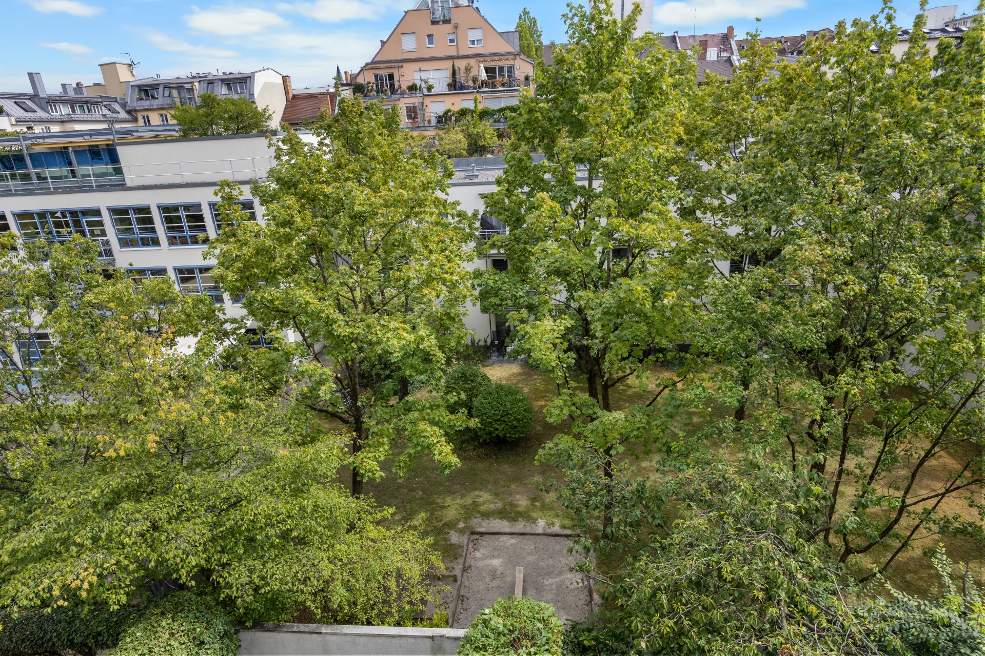 Ausblick vom Balkon