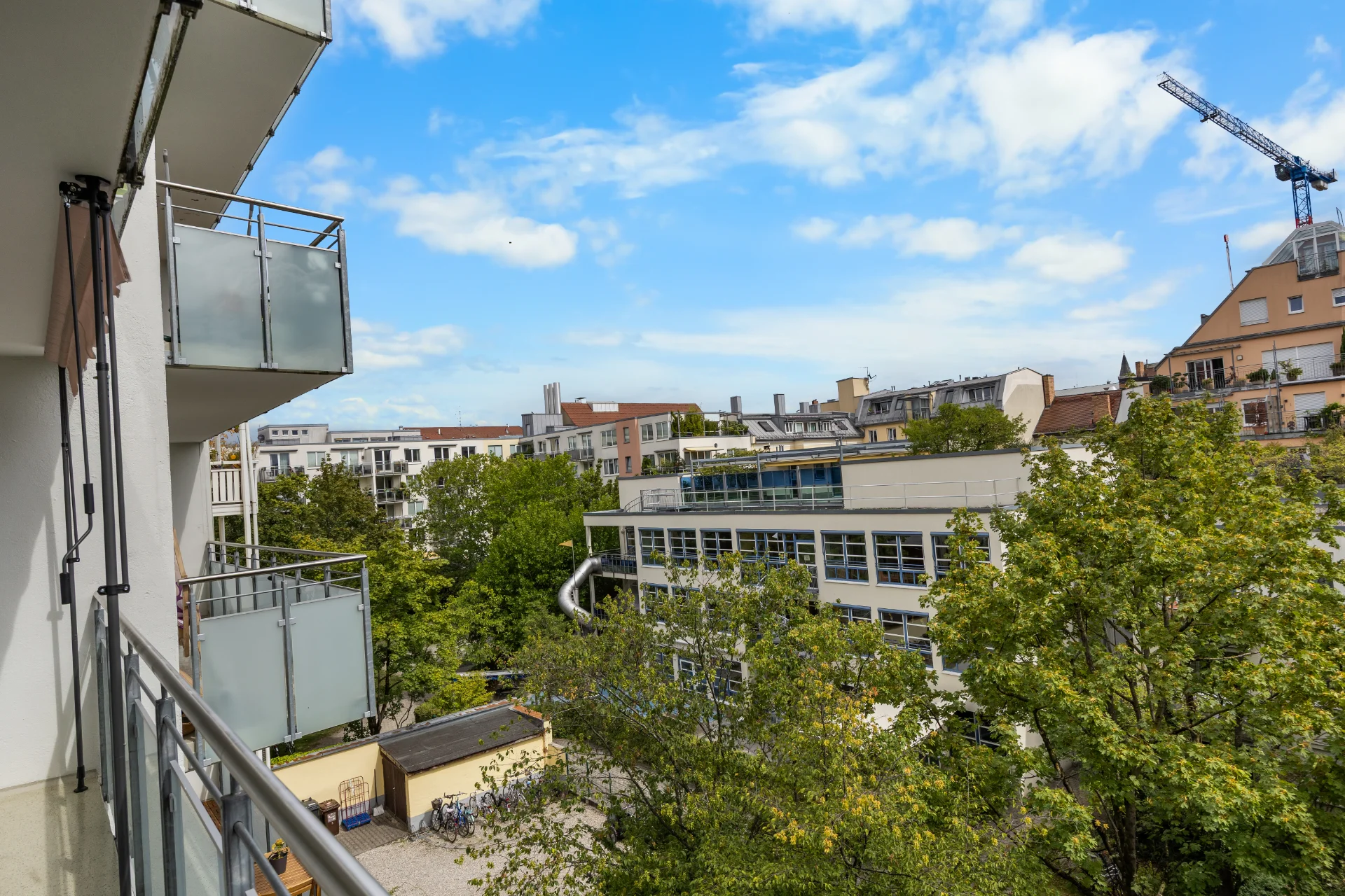 Ausblick vom Balkon